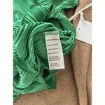 Good American NWT Kelly Green Satin Plisse Pleated Top Sz 00/0 Photo 8