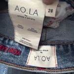 AO.LA Alice + Olivia Whimsical Grommet Jean Sz 28 Indie High Rise MSRP $495.00 Blue Photo 7
