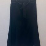 Cato High Waisted Black Midi Shirt A-line Belted Photo 0