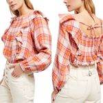 Free People Siena Plaid Pullover Top Photo 6