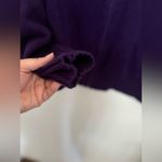 Ralph Lauren Lauren  purple turtleneck full zip sweater L 100% cotton Photo 8