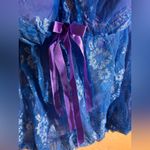 Victoria's Secret Blue and Purple Chemise Lace and Satin sexy little things 36C Photo 3
