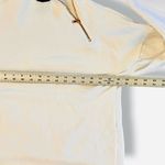 Designer Lime & Vine Raw Hem Exposed Rose Gold Zipper Neck Sweatshirt Sz Small White Photo 6