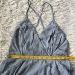 Lulus  Days of Beauty Dusty Blue Burnout Floral Women’s Skater Dress Medium Photo 7