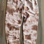 Lacausa  $132 Anthropologie Tie Dye Sweatpants Pants Fall Bohemian Pink Brown Photo 0