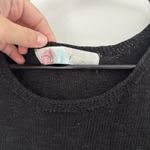 Free People  Beach Dress Size Small Black Nina Sweater Mini Tank Dress Photo 5