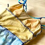 VTG Mainstream Women's Size 12 Tropical Floral One Piece Skirted Swimsuit Blue Photo 8