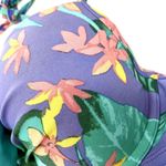 Aerie  Purple Floral Push-up Wired Summer Beach Bikini Set Top 36C Bottom L Photo 2