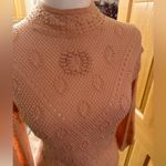 White House | Black Market  peach open knit sweater Photo 1