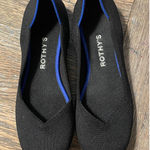 Rothy's  The Flat Black Knit Pointed‎ Toe Slip On Ballet Flats Comfortable Womens Photo 0