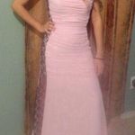 Strapless light pink with black lace prom dress Size undefined Photo 0