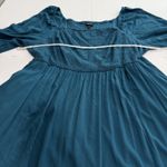 Torrid  Teal Blue Gauze Long Sleeve Flare Skater Dress Pockets Size 3X Photo 8