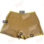 Abound  Linen Blend Shorts High Waist Button Front‎ Casual Brown 1X Photo 6