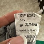 Boutique Boho Tiered Mini Dress with 3D Rosette Trim | Made in Italy | Size 10 Photo 11