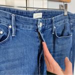 Mother The Looker Ankle Fray Jeans in chain of destiny size 31 high rise skinny Blue Photo 4