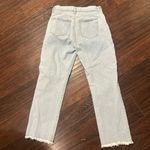 Loft light color jeans 26/2 frayed high waisted Photo 8