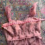 Marchesa Notte Blush Pink Floral Tulle Formal Gown Maxi Dress Women’s Size 18 Photo 8