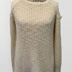 easel  Cold Shoulder Oatmeal Marvin Turtleneck Sweater Size M/L Photo 0