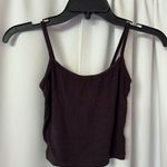 SheIn Dark Brown Ribbed Y2K Crop Cami Tank Top Size Small Photo 0