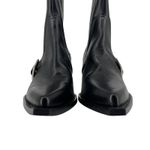 ZARA SRPLS Limited Edition Black Leather Cowboy Boots Size 40 EU 9 US Photo 12