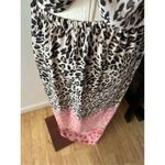 H&M  animal print maxi dress with slit beach dress size 6 Photo 5