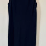 Armani Collezioni  Navy Blue Textured Sleeveless Sheath Dress Size 8 Photo 0