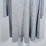 Old Navy  Gray Knee-Length Swing Dress Size Large Gray Long Sleeve Knit Dress Photo 3