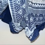 Free People High Rise Navy Blue Boho Flowy Lined Short Shorts 6 Photo 3
