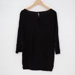 Motherhood Maternity Black Long Sleeve Ruched Side Tunic Top XL Photo 4