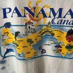 Panama Canal T Shirt Vintage Y2K Extra Small XS Multicolor Graphic Tee White Photo 11