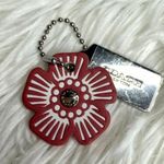 Coach  Gold Tea Rose Flower Floral Bag Charm Hang Tag Photo 0