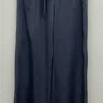 Marine layer  Wide Leg Pants Womens Size Small Grey Tencel Belted Paper Bag Photo 0