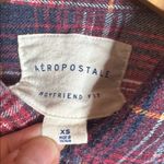 Aeropostale  Boyfriend Fit Plaid Button Up Flannel Shirt - Red, Blue, White Sz XS Photo 2