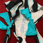 Hula Honey NEW Women's Bikini Bottoms Size M Black White aqua Photo 1