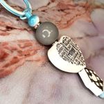 Beautiful Thoughtful Mother Home is Where the Heart is Keychain Blue Photo 3