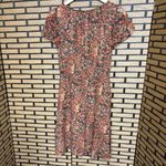 Sundance  Orange Floral Silk Dress Size 6P Photo 1