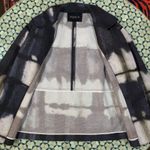 EUC LAFAYETTE 148 Light Weight Blazer Jacket Tie Dye Print Women's S White Gray Photo 5