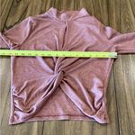 Good Luck Gem  Crop key hole twist pink Sweater Shirt Sz small Photo 3