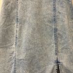 Guess  y2k acid wash denim bustier front slit bodycon sleeveless dress small Photo 9