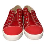 EUC SPENCO Malibu Red Canvas Slip Photo 2