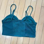 Wild Fable Shimmer Green Bra Corset Cropped Tank Top Size Small Photo 3