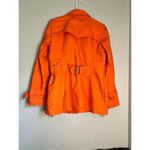 Tommy Hilfiger  Jacket/Coat Sz 4 Orange Blue Liner Great Condition Trench Y2K Photo 2