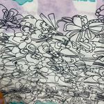 Anthropologie H by Helen Bullock  Silk Abstract Floral Top Size XS Watercolor Photo 2