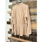 St. John  Sport women sweatshirt top full zip pockets beige/tan size XL Photo 1