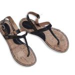 Merona Thong Sandals Braided Black Size 8.5M Photo 0