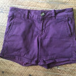 American Eagle  midi stretch maroon shorts Photo 0