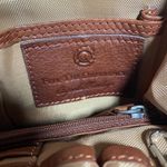 Genuine Brown Leather Crossbody Bag With Multiple Compartments Photo 7