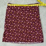 Free People  IRL Floral Mini Skirt Womens Size 4 Plum Combo‎ Photo 8