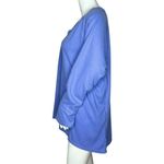 Wildfox  Women’s Haley Thermal Top‎ Blue Brushed Long Sleeved V-Neck Size XXL Photo 2