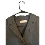 Everlane  Black Short Sleeve Collared 100% Linen Button Down Shirt Women Sz 2 Photo 4